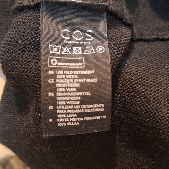 COS A Line Slit Pocket Merino Wool Sweater Size S - Picture 10 of 10